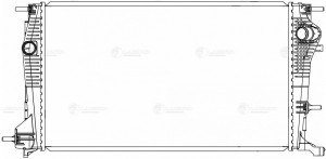Радиатор охл. для ам Renault Megane III (08-),Fluence (08-) 1.9D,2.0i M,A (LRc 0 LRC 0904 LUZAR