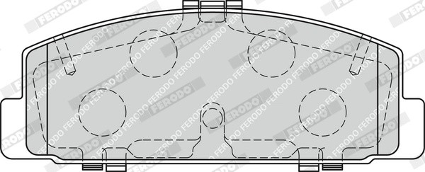 Колодки торм.зад. FDB1721 FERODO