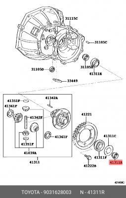 сальник КПП!\ Toyota Auris 09-13 90316-28003 TOYOTA