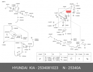 МЕТАЛЛИЧЕСКАЯ КРЫШКА РАСШИРИТЕЛЬНОГО БАЧКА РАДИАТОРА 2534081023 HYUNDAI