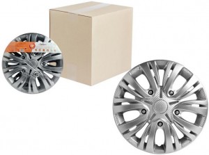 Колпаки колесные 13 Лион, серебристый, карбон, компл. 2 шт. (AWCC-13-01) AWCC-13-01 AIRLINE