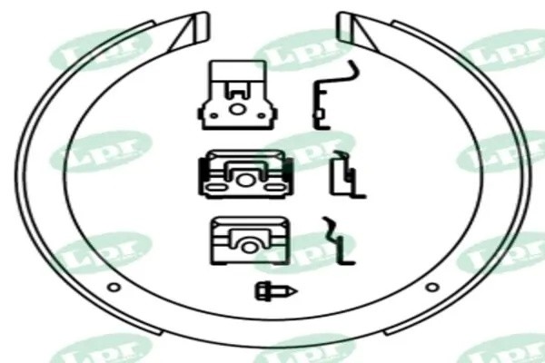 Комплект тормозных колодок 01098 01098 LPR