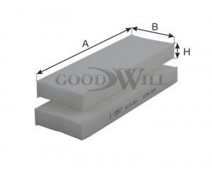 Фильтр салона AG1792KCF AG 179 2K CF GOODWILL