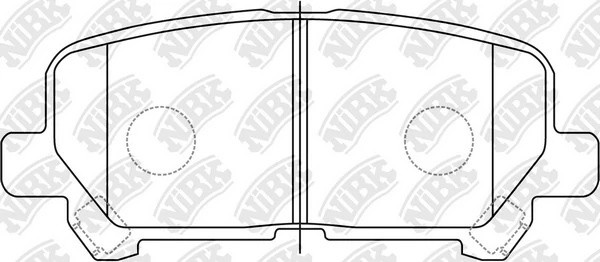 Колодки тормозные HONDA Pilot (11-) задние (Sport) (4шт.) NIBK PN28002S NIBK