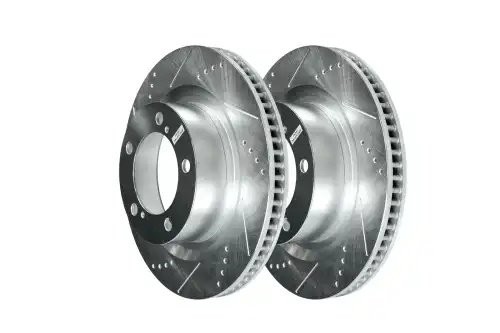 Передний тормозной диск Evolution с перфорацией и насечками, в покрытии GEOMET J JBR1309 POWERSTOP