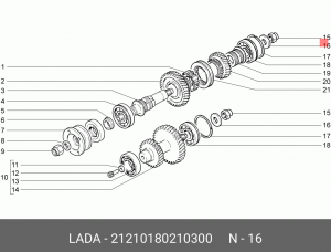 Кольцо ВАЗ-2121 подшипника упорное КР АвтоВАЗ 21210180210300 LADA VAZ