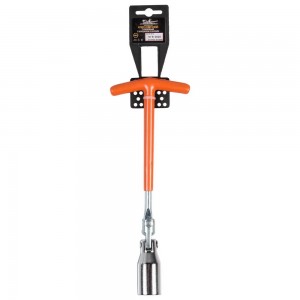 Ключ свечной 21 мм "AIRLINE" (с карданом, с резинкой, L=250 мм) AK-S-10 AIRLINE