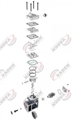 Компрессор 1 цил. 1W360R D2066/2676 MAN TGA 1200016001 VADEN