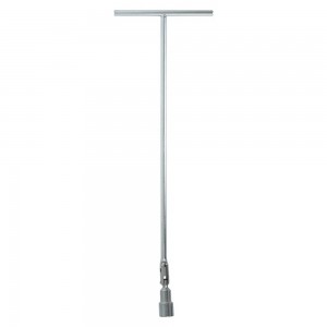 Ключ свечной Т-образный с карданом 21*500мм мет. рукоятка с резиновым фиксатором ATAC038 AIRLINE