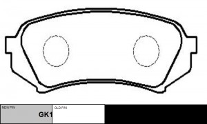 Колодки тормозные TOYOTA Land Cruiser 100 1998 ~ 2007 LEXUS LX470 1998 ~ 2007 /  GK1069 CTR