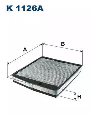 Фильтр воздушный салона VOLVO S60,S80,XC70 (00-),XC70 2 (07-),V70 2 (00-) FILTRO K1126A FILTRON