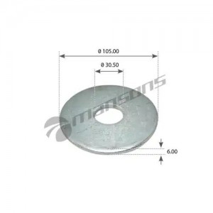 Шайба SCANIA болта рессоры MANSONS WA103 MANSONS