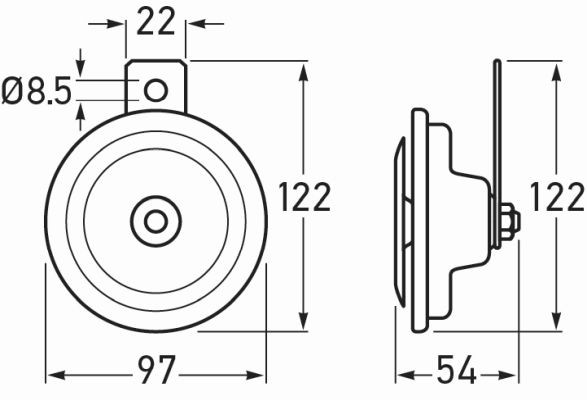 Устройство подачи звукового сигнала MB 3BA002768-382 HELLA