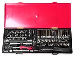Набор головок торцевых 1/4" 6-ти гранных 73 предмета в кейсе JTC JTC-K2732 JTC TOOLS