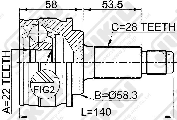 ШРУС JC29007 JC29007 JIKIU