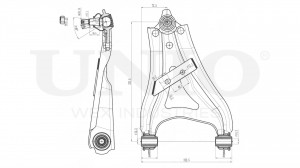 Рычаг подвески поперечный передний нижний правый SSP-40146 UNIO