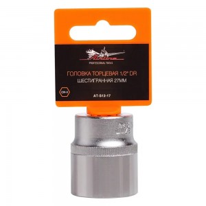Головка торцевая 1/2" (27) "AIRLINE" (6 граней) пласт. подвес AT-S12-17 AIRLINE