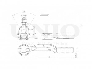 Наконечник рулевой левый SSP-10170 UNIO