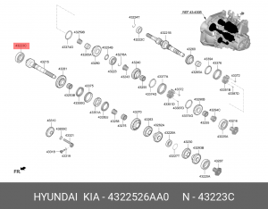 KIA CEED (2018>) 4322526AA0 HYUNDAI KIA