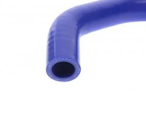 Патрубок ГАЗ-3302 Бизнес отопителя подводящий синий силикон MEGAPOWER 810-12-001 MEGA POWER