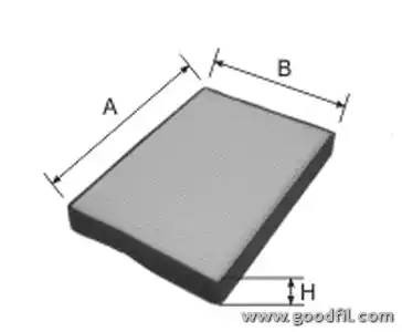 Фильтр салона AG269CF AG 269 CF GOODWILL