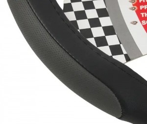Оплетка руля (M) 37-39см черная/серая кожа MISTAR MISLT22ABKGYM MISTAR