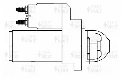 Стартер для а/м Kia Rio 11- 1.4i/Cerato 10-/Hyundai Elantra 11- 1.6i Z10 0,9кВт  LST 0825 START VOLT