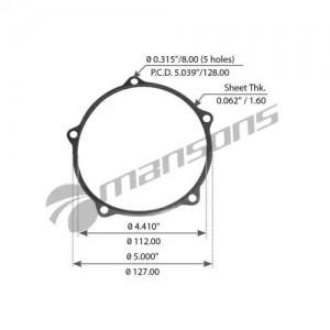 Прокладка MERITOR крышки ступицы MANSONS CSB16 MANSONS