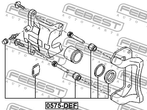 Ремкомплект передн суппорта 0575-DEF 0575-DEF FEBEST