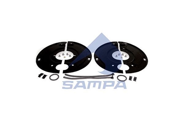 Защита тормозная SN 4218-2,  CIRCLE 127mm 070.535 SAMPA