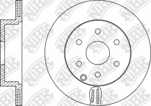 Диск тормозной задний NISSAN PATHFINDER (R51) D307.6мм RN1420 RN1420 NIBK