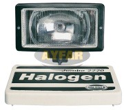 Фара противотуманная белая с крышкой (крепление болт) 166x242x130 SL2220 AYFAR