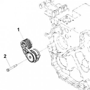 Натяжитель ремня КАМАЗ Камминз QSL (Ручейковый ролик) (Haffen) 0534 HAFFEN
