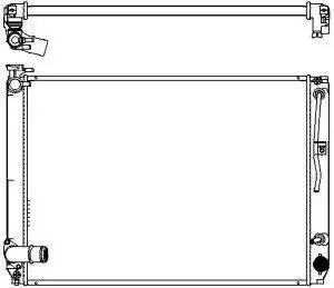 Радиатор, 24 мм LEXUS RX350 06-08, TOYOTA HARRIER 06-08 32718501 32718501 SAKURA