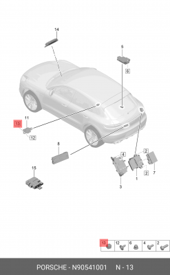 Клипса VW AUDI SEAT SKODA OE N 905 410 01 VAG