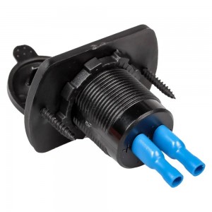 Розетка автомобильная встраиваемая влагозащищенная 12-24V 2USB (2.1A + 2.1A) AIR AEBJ203 AIRLINE