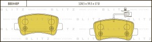 Колодки тормозные дисковые задние OPEL Movano 10-RENAULT Master 10- BB0448P BB0448P BLITZ