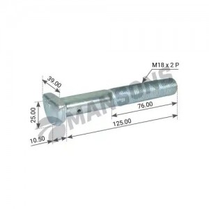 Шпилька колеса BPW (M18x2.0x125) MANSONS 790179 MANSONS