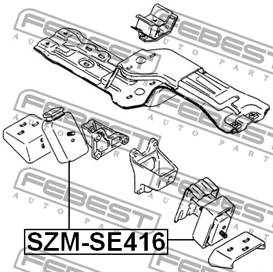 Опора двигателя SZM-SE416 SZM-SE416 FEBEST