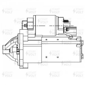 Стартер для а/м Chery Tiggo 3 (17-) 1.6i/Tiggo 7 PRO (20-) 1.5T 1,4кВт (LSt 2717 LST2717 START VOLT