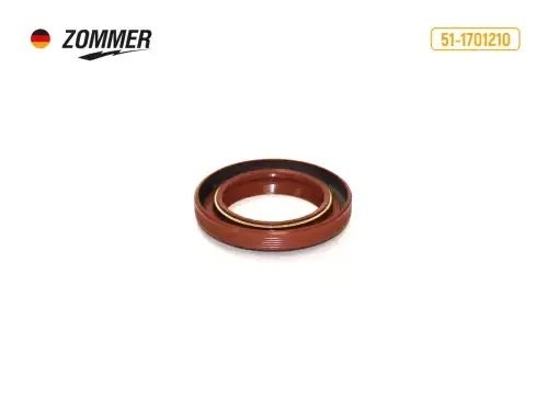 Сальник вала вторичного КПП ГАЗон (красный) 51*76*9.5 Z511701210 ZOMMER