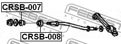 Втулка тяги подвески FORD TAURUS E 1986-2007 CRSB-007 CRSB-007 FEBEST