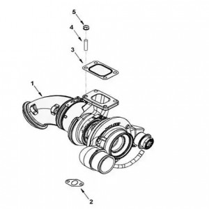 Прокладка турбокомпрессора КАМАЗ Камминз ISBe (3919369) (Haffen) 0450 HAFFEN