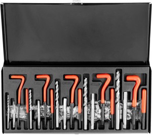 набор для восстановления резьбы M5-M12! 131 пр.\ TRIS131 THORVIK