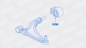 Сайлентблок рычага передней подвески, задний Chevrolet: Cruze 09- Opel: Astra J  SB879 FINWHALE