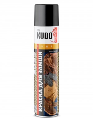Краска для замши и нубука черная аэрозоль 400мл KUDO KU-5251 KUDO