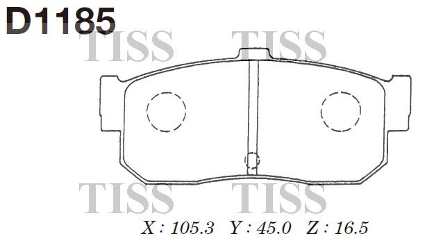 Замена на D1185H Колодки тормозные дисковые задн. NISSAN SUNNY,PRIMERA,MAXIMA D1 D1185 MK KASHIYAMA