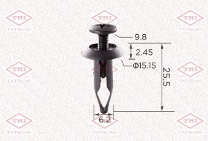Клипса автомобильная [упаковка 10 штук] FORD TJB1365 TJB1365 TATSUMI