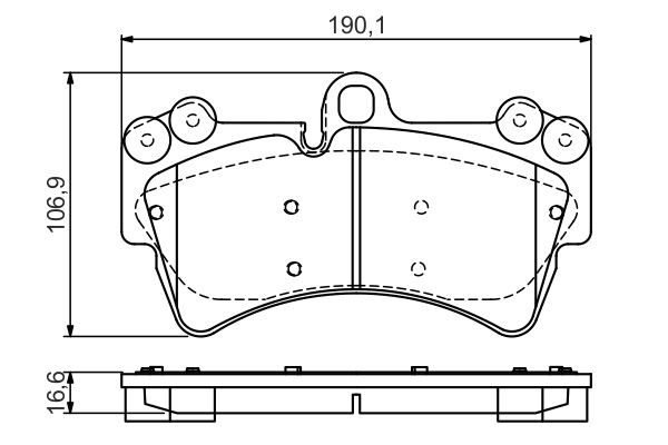 Колодки тормозные VW Touareg AUDI Q7 PORSHE Cayenne (02-) R18 передние (4шт.) BO 0 986 495 435 BOSCH