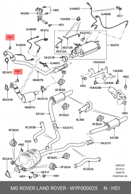 болт катализатора!\ Land Rover WYP000025 LAND ROVER